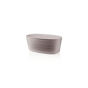 Guzzini - Tierra, Petit Pot Multiples, Pot en Plastique recycl&eacute; - Gris Taupe