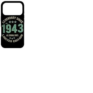 83 Years Old Bday Legend Since 1943 - Vintage 83e Anniversaire Coque pour iPhone 17 Pro