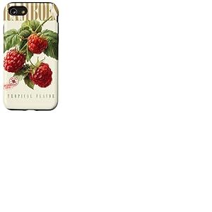 Vintage Framboise Tropical Flavor Organic Fruit Botanical Coque pour iPhone SE (2020) / 7/8