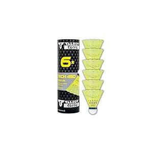 Talbot Torro Volants de Badminton Tech 450, 6 Pi&egrave;ces, en Nylon Premium