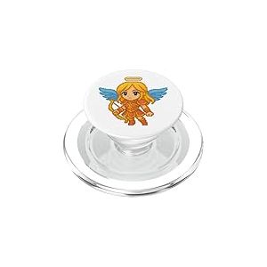 Pixel Art Ange avec Arc R&eacute;tro 8-Bit Gaming Jeu Vid&eacute;o PopSockets PopGrip pour MagSafe