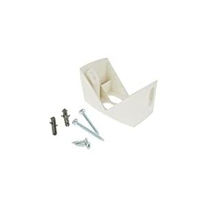 Steinel 631765 coin de type EWH 07-Blanc, compatible mouvement infrarouge IS 140-2, Support mural fixe pour détecteur de présence, 630669, Plastique, 5.3 x 9 x 5 cm