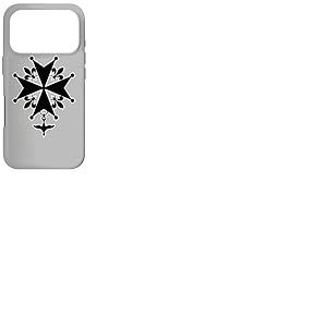 Croix huguenote fran&ccedil;aise protectrice Symbole calvinisme Coque pour iPhone 17 Pro