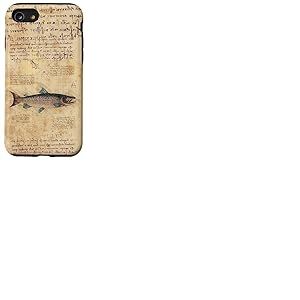 Vintage Fish Aesthetic Atlantic Salmon for Fishing Grandpa Coque pour iPhone SE (2020) / 7/8