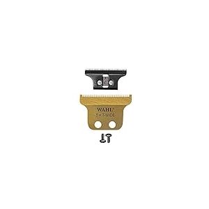 WAHL Gold Detailer T-wide Blade, 0.4mm, sans chevauchement, rectifiée avec précision, lame de rechange pour tondeuse, détails, titane, revêtement DLC, dorée, 5-Star Detailer, Cordless Detailer Li