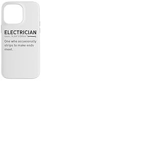 Technicien &eacute;lectronique D&eacute;finition Dictionnaire &eacute;lectricien Coque pour iPhone 14 Pro Max