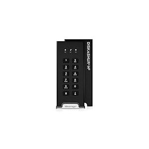 iStorage diskAshur M2 2 To - Disque SSD portable USB 3.2 authentifié par code PIN, crypté matériellement - Ultra-rapide - Conforme à la norme FIPS - Robuste et portable