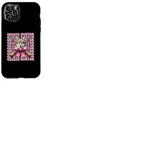 Ruban rose coyote chasseur coyote, coquette Coque pour iPhone 11 Pro