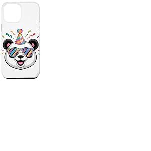 Panda Ours Chapeau De Fête D’Anniversaire Lunettes De Soleil Coque pour iPhone 12 Pro Max