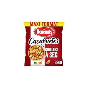 Bénénuts Cacahuètes Grillées à Sec, 320g (Lot de 6)