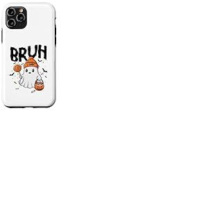 Bruh I Mean Boo Ghost Citrouille Batte Trick Or Treating Coque pour iPhone 11 Pro