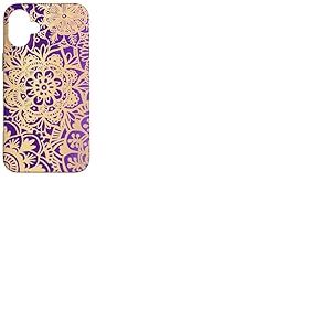 Art Mandala Violet Motif Floral &eacute;l&eacute;gant et Chic Coque pour iPhone 16 Plus