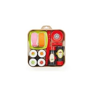 Jouets Ecoiffier - 909 - Plateau sushis - Imitations d'Aliments pour Enfants - Dès 18 Mois - Fabriqué en France