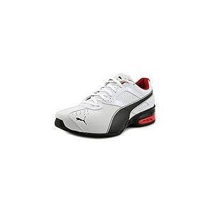 PUMA Tazon 6 FM', Baskets Homme, White Black Silver, 44 EU