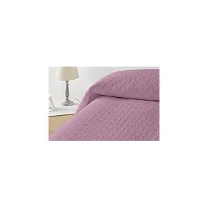 Degrees home Uni - Couvre-lit pour lit de 90 cm - Couvre-lit boutis lit - Printemps, été - 180 x 260 cm - Maquillage, Rose