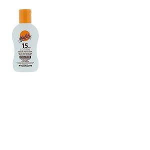 Malibu Sun Lotion solaire SPF 15 de protection moyenne, résistante à l'eau, enrichie en vitamines, 100 ml