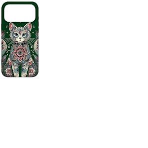 Mandala Mignon Chat Mandala Coque pour iPhone 17 Pro Max