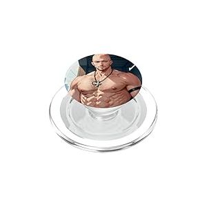 Musclé Torse Nu Buff Guy L'Anime Manga Bara Style Gay Yaoi PopSockets PopGrip pour MagSafe