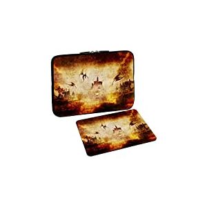 PEDEA Design Housse de Protection pour Ordinateur Portable jusqu'&agrave; 15,6" Dragon ́s Castle