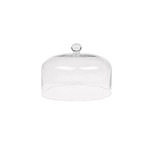 Olympia Cloche à gâteau en verre, 285(Ø) x 200(H)mm, verre transparent haute clarté, protège les gâteaux faits maison, compatible avec la base CS013 (vendue séparément), CS014