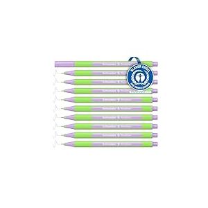 Schneider Line-Up Lot de 10 feutres finelins triangulaires, épaisseur de trait 0,4 mm, boîtier en plastique biobasé pastel violet