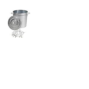 Bouilleur 11 Bocaux – 37L – Acier galvanisé à chaud – Tous feux sauf induction – Avec couvercle, colonne intérieure et 6 ressorts de maintien – Stérilisateur à conserves robuste et durable - 011612
