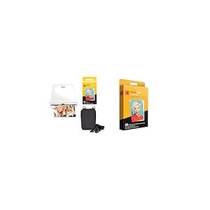 KODAK Step Imprimante Imprimante Photo Mobile sans Fil & Papier Photo Zink Autocollant 5 cm x 8 cm (20 Feuilles) Compatible avec l'appareil Photo instantané Printomatic