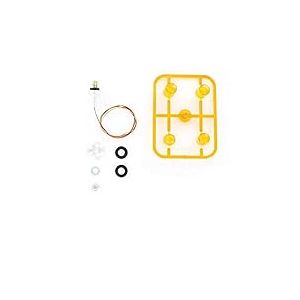 Carson 500907580 Lampe Circulaire 14 SMD Orange +/-5° (1) RC Accessoires pour camions Tamiya Pièces de Rechange, pièces de Tuning, modélisme, fabriqué en Allemagne