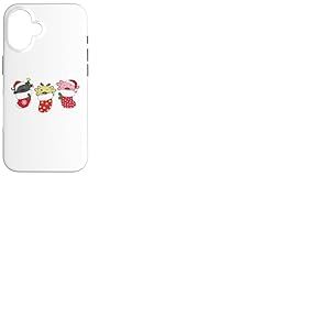 Axolotls Mignons en Bas De No&euml;l pour Axolotl De No&euml;l Coque pour iPhone 16