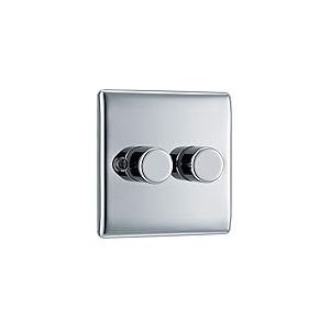 BG Electric Double variateur d'intensité Chromé Poli 400 W