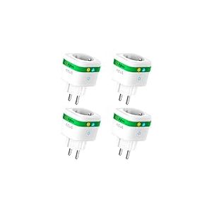 NOUS A7Z Prise Connectée ZigBee avec Suivi Énergie, 16A, Contrôle Vocal & via App, Programmation & Minuterie, Compatible Alexa, Google Home, Home Assistant, Tuya, Hub ZigBee Requis, 4 Pack