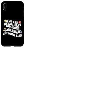 Retro Groovy, vous ne pourrez jamais avoir trop de LORENZO dans votre sac Coque pour iPhone XS Max