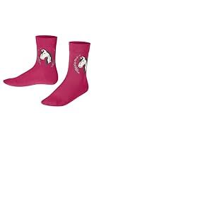 FALKE Horse K So coton fantaisie 1 paire, Chaussettes Mixte enfant, Violet Fuchsia 8856, 27-30