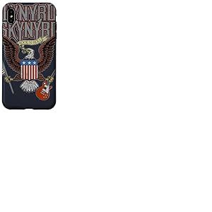 Lynyrd Skynyrd Eagle Guitare Drapeau am&eacute;ricain Classique Rock r&eacute;tro Motard Coque pour iPhone XS Max