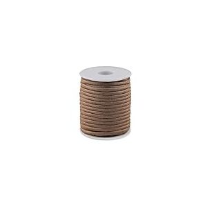 cyclingcolors 1x Cordon Cordelette Tressée 4 mm 25 m polypropylène Bracelet Pendentif Bijoux Collier Laisse Lacet Ceinture décoration Couture, Marron
