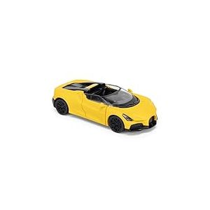 CMJ Bugatti Mistral Roadster Voiture Miniature à l'échelle 1:43 - Jaune Sunbeam - Modèle de Collection élégant moulé sous Pression - Produit sous Licence Officielle
