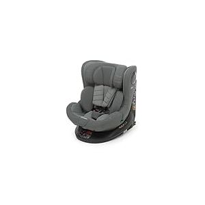 Foppapedretti FP360 Quick i-Size, Siège pivotant à 360° pour enfants de 40 à 150 cm de hauteur, 0 à 12 ans, conforme ECE R129, fixation Dualfix (Isofix et non), Safe Body Protection, Grey