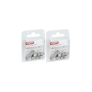Legrand - Cartouches fusibles pour porte-fusibles - avec t&eacute;moin - 8,5x31,5mm - 10A, Gris (Lot de 2)