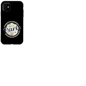Paris France Tour Eiffel Vintage Souvenir Coque pour iPhone 11