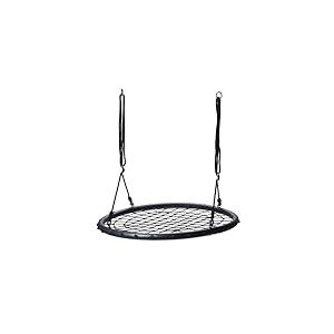 WELL HOME MOBILIARIO & DECORACIÓN- Balançoire en Filet Noir de Ø100 cm, WH14736, 100x100x10