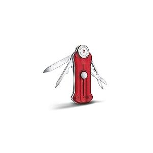 Victorinox Golf Tool, Couteau de Poche Suisse, Multifonction, 10 Fonctions, Marque Balle, Relève Pitch, Rouge Transparent