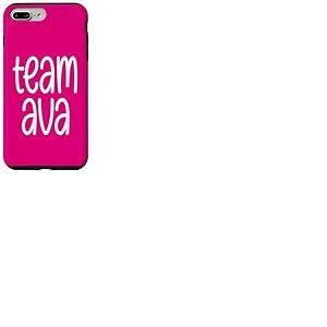 Team Ava Girls Nom Fille Sportive Petite-Fille Maman Coque pour iPhone 7 Plus/8 Plus