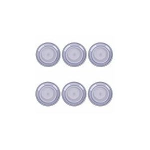 Villa d'Este Home Tivoli 1996 Lot de 6 assiettes à fruits Ø 19,3 cm en grès peint à la main, indigo, 4 tons