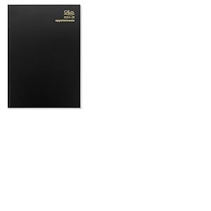 Letts of London Agenda scolaire 2024/2025 format A4-1 jour par page - Avec rendez-vous - Noir