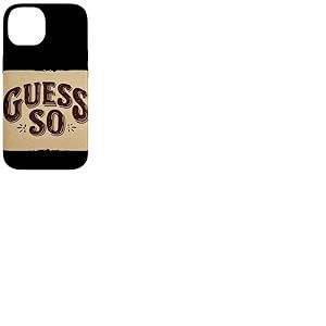 Superbe Costume Guess So Speech Coque pour iPhone 14