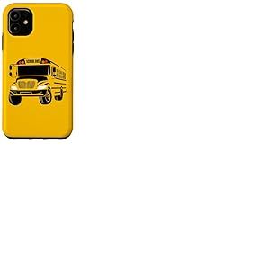 Costume de conducteur de Bus Scolaire Jaune Coque pour iPhone 11