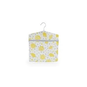 Beldray Sac pour Pinces à Linge Motif Citron, Grande Capacité, Rangement 100 Pinces avec Crochet de Suspension, Sac à Épingles pour Intérieur/Extérieur, Rangement Facile pour Étendoir