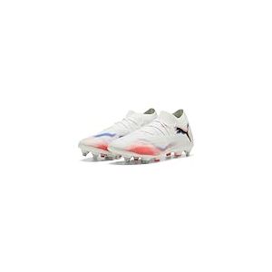 Puma Future 8 Match MXSG Chaussure de Football Unisexe, Blanc/Noir/Rouge Brillant, 46 EU, Puma Puma Blanche, Noire, Rouge &eacute;clatante, 48.5 EU