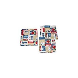 Lippert Nappe en Vinyle avec Housse de Banc pour Table de Pique-Nique Motif Patchwork