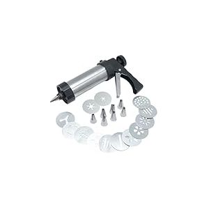 NERTHUS FIH 1370 Presse à Churros Type Pistolet avec Plusieurs Buses - Différentes Formes et Finitions, Idéal pour Préparer Facilement des Churros Maison